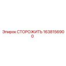 1638156900 СТОРОЖИТЬ Epiroc
