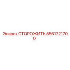 5561721700 СТОРОЖИТЬ Epiroc
