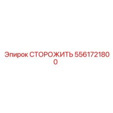 5561721800 СТОРОЖИТЬ Epiroc