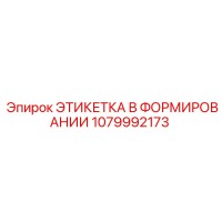 1079992173 ЭТИКЕТКА В ФОРМИРОВАНИИ Epiroc