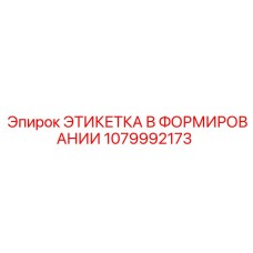 1079992173 ЭТИКЕТКА В ФОРМИРОВАНИИ Epiroc