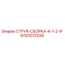 9753231339 СТРУЯ-СБОРКА-4-1-2-IF Epiroc