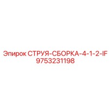 9753231198 СТРУЯ-СБОРКА-4-1-2-IF Epiroc