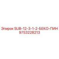 9753228213 SUB-12-3-1-2-БЕКО-ПИН Epiroc