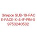 9753240532 SUB-19-FACE-FACE-X-4-IF-PIN-X Epiroc