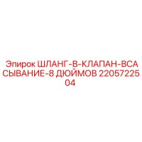 2205722504 ШЛАНГ-В-КЛАПАН-ВСАСЫВАНИЕ-8 ДЮЙМОВ Epiroc