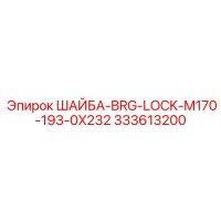 333613200 ШАЙБА-BRG-LOCK-M170-193-0X232 Epiroc