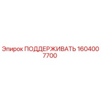1604007700 ПОДДЕРЖИВАТЬ Epiroc