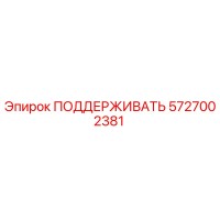 5727002381 ПОДДЕРЖИВАТЬ Epiroc