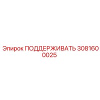 3081600025 ПОДДЕРЖИВАТЬ Epiroc