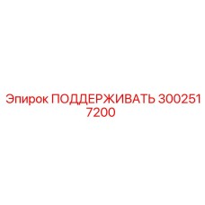 3002517200 ПОДДЕРЖИВАТЬ Epiroc