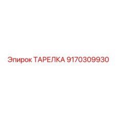 9170309930 ТАРЕЛКА Epiroc