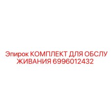 6996012432 КОМПЛЕКТ ДЛЯ ОБСЛУЖИВАНИЯ Epiroc