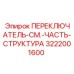 3222001600 ПЕРЕКЛЮЧАТЕЛЬ-СМ.-ЧАСТЬ-СТРУКТУРА Epiroc
