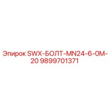 9899701371 SWX-БОЛТ-MN24-6-0M-20 Epiroc