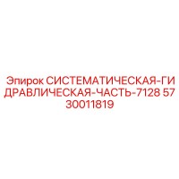 5730011819 Систематическая гидравлическая часть 7128 Эпирок