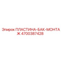 4700387428 ПЛАСТИНА-БАК-МОНТАЖ Epiroc