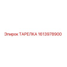 1613978900 ТАРЕЛКА Epiroc