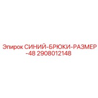 2908012148 СИНИЙ-БРЮКИ-РАЗМЕР-48 Epiroc