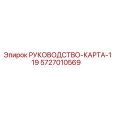 5727010569 РУКОВОДСТВО-КАРТА-119 Epiroc