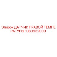 1089932009 ДАТЧИК ПРАВОЙ ТЕМПЕРАТУРЫ Epiroc