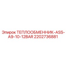 2202736881 ТЕПЛООБМЕННИК-ASS-A9-10-12BAR Epiroc