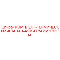 2651781714 КОМПЛЕКТ-ТЕРМИЧЕСКИЙ-КЛАПАН-ASM-ECM Epiroc