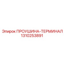 1310253891 ПРОУШИНА-ТЕРМИНАЛ Epiroc