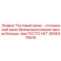 2658476616 Тестовый запас - Отложенный заказ Epiroc