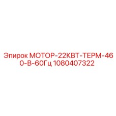 1080407322 МОТОР-22КВТ-ТЕРМ-460-В-60Гц Epiroc