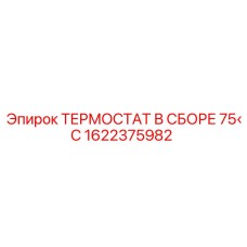 Оригинальный терморегулятор Epiroc 1622375982 с температурой активации 75°C