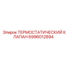 6996012894 ТЕРМОСТАТИЧЕСКИЙ КЛАПАН Epiroc
