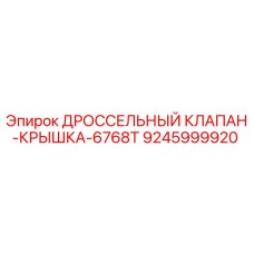 9245999920 ДРОССЕЛЬНЫЙ КЛАПАН-КРЫШКА-6768T Epiroc