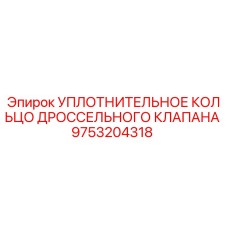 9753204318 УПЛОТНИТЕЛЬНОЕ КОЛЬЦО ДРОССЕЛЬНОГО КЛАПАНА Epiroc