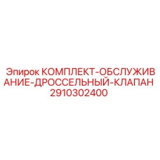 2910302400 КОМПЛЕКТ-ОБСЛУЖИВАНИЕ-ДРОССЕЛЬНЫЙ-КЛАПАН Epiroc