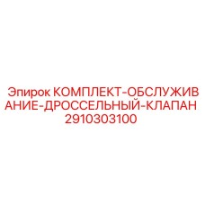 2910303100 КОМПЛЕКТ-ОБСЛУЖИВАНИЕ-ДРОССЕЛЬНЫЙ-КЛАПАН Epiroc