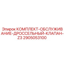 2905053100 Комплект обслуживания дроссельный клапан Z3 Epiroc