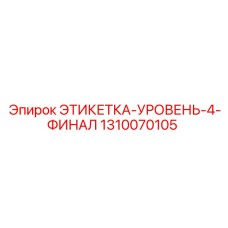 1310070105 ЭТИКЕТКА-УРОВЕНЬ-4-ФИНАЛ Epiroc