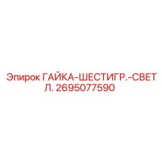 2695077590 ГАЙКА-ШЕСТИГР.-СВЕТЛ. Epiroc