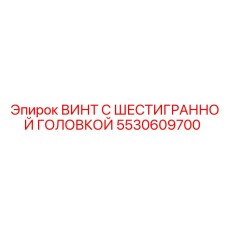 5530609700 ВИНТ С ШЕСТИГРАННОЙ ГОЛОВКОЙ (Epiroc)