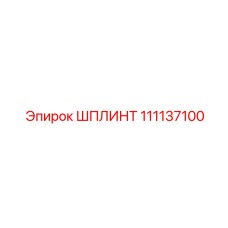 111137100 ШПЛИНТ Epiroc