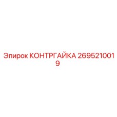 2695210019 КОНТРГАЙКА Epiroc