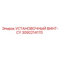 3092214170 УСТАНОВОЧНЫЙ ВИНТ-CY Epiroc