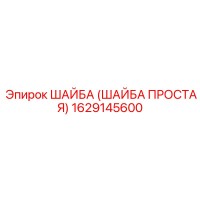 1629145600 ШАЙБА (ШАЙБА ПРОСТАЯ) Epiroc