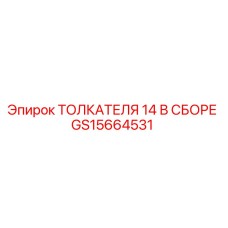 Оригинальный толкатель 14В GS15664531 производителя Epiroc