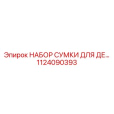 1124090393 НАБОР СУМКИ ДЛЯ ДЕ Epiroc