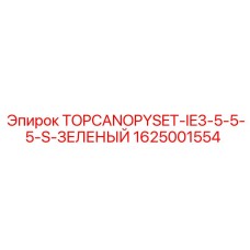1625001554 TOPCANOPYSET-IE3-5-5-5-S-ЗЕЛЕНЫЙ Epiroc