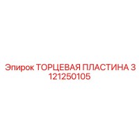 3121250105 ТОРЦЕВАЯ ПЛАСТИНА Epiroc