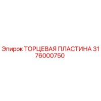 3176000750 ТОРЦЕВАЯ ПЛАСТИНА Epiroc