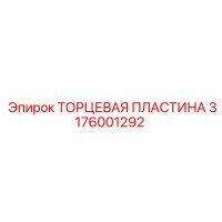 3176001292 ТОРЦЕВАЯ ПЛАСТИНА Epiroc